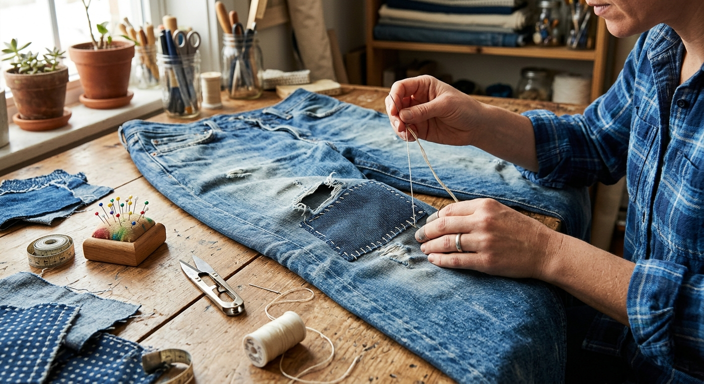 how to patch jeans